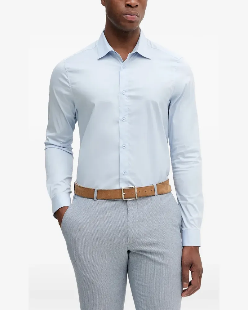 Mos Mosh Geknöpftes MMGManny Hemd - Blau Blau