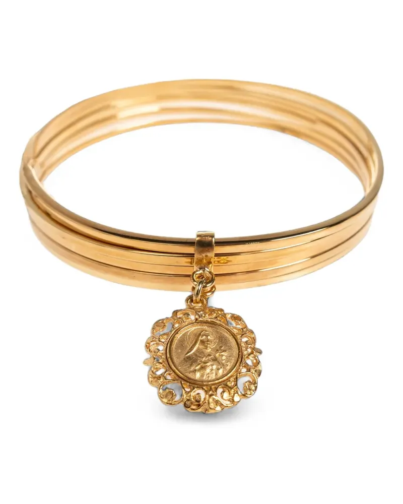 Dolce & Gabbana charm-pendant bangle bracelet - Gold Gold