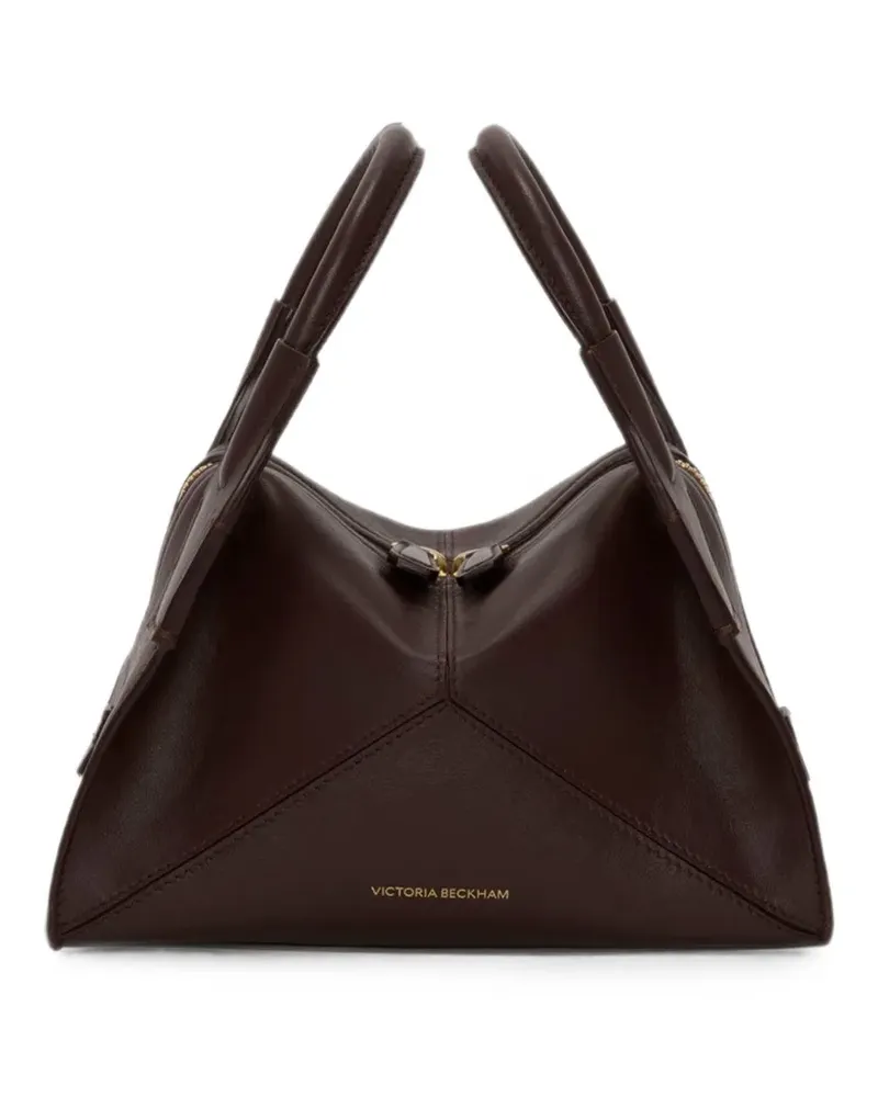 Victoria Beckham mini Plié leather tote bag - Rot Rot