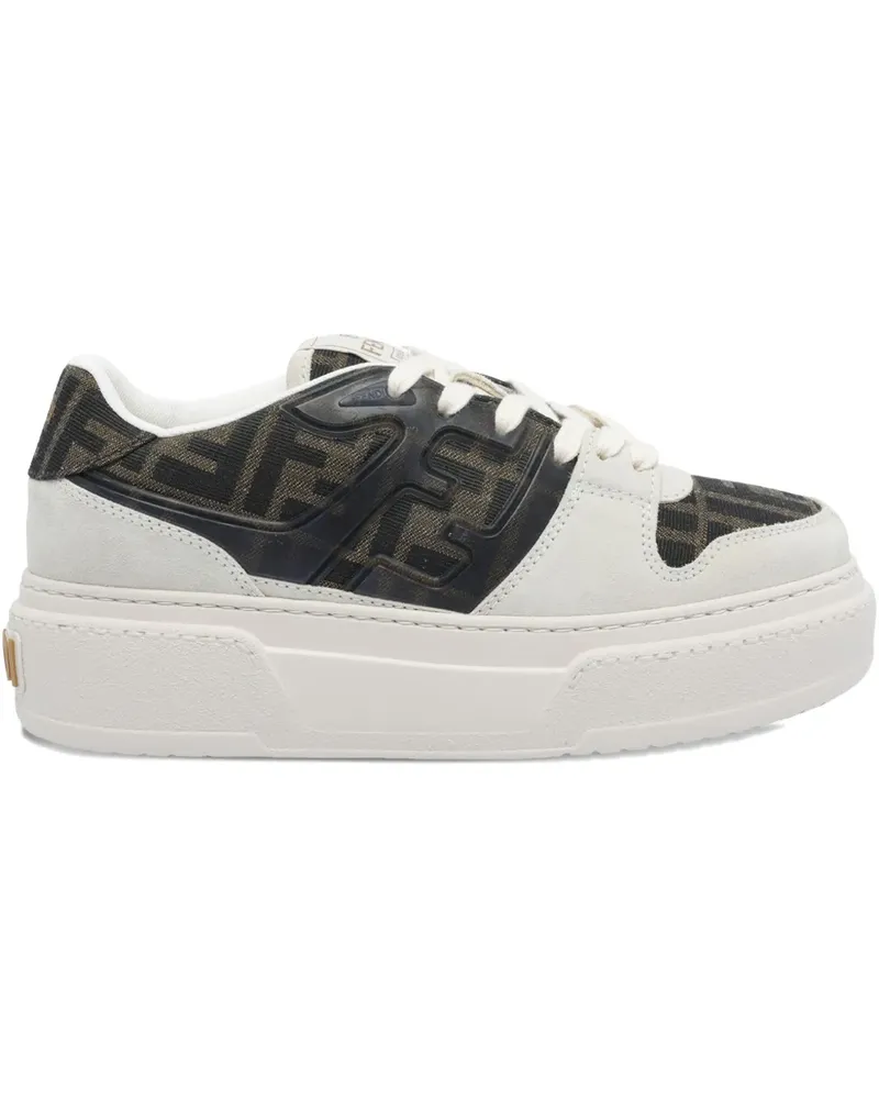 Fendi Flatform-Sneakers mit Logo - Braun Braun