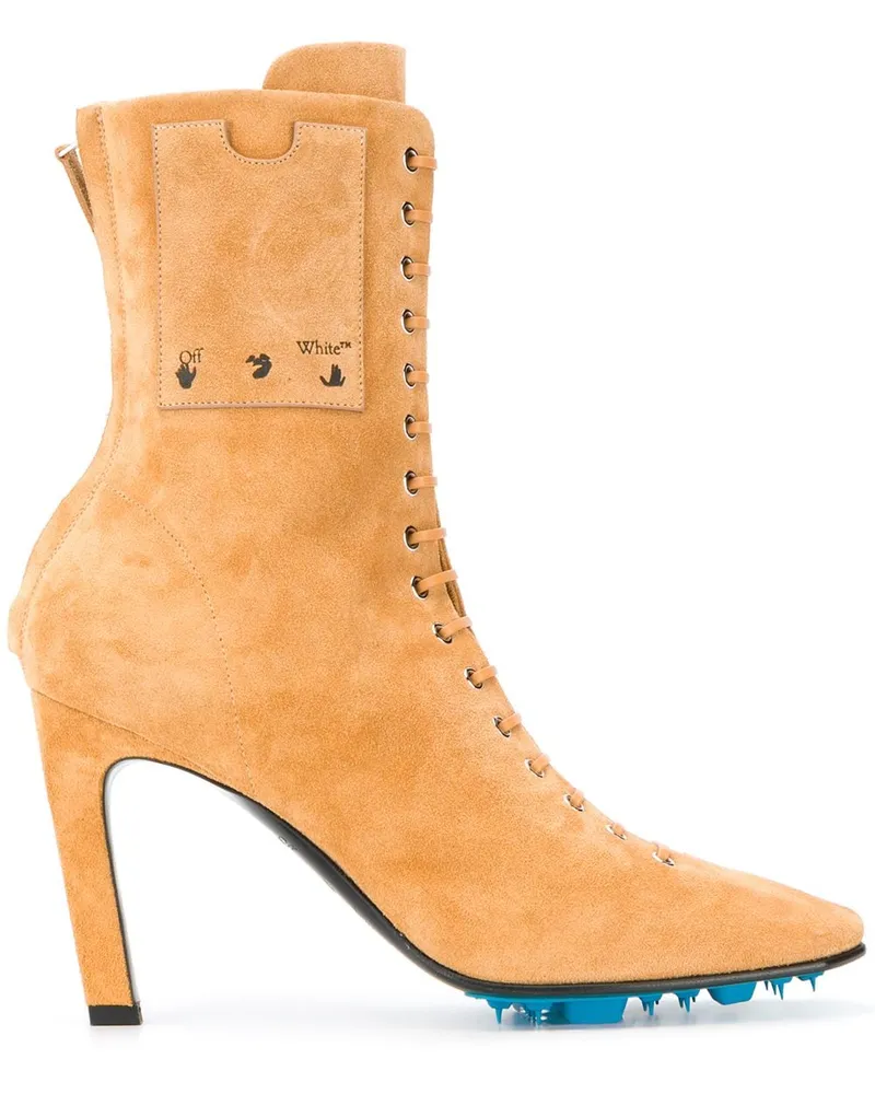 OFF-WHITE Stiefeletten mit Schnürung - Nude Nude