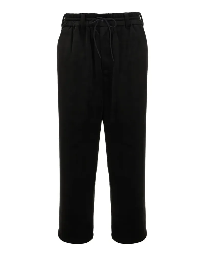 Y-3 velvet drawstring trousers - Schwarz Schwarz