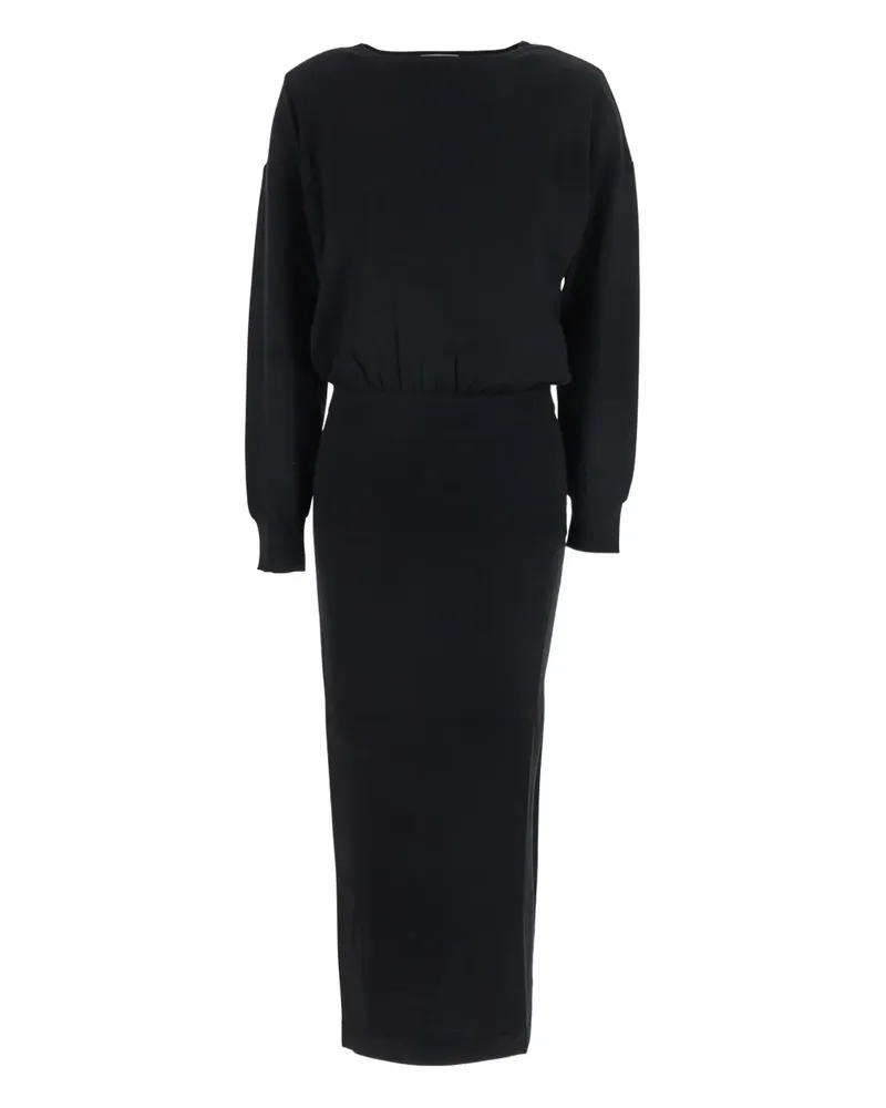 P.A.R.O.S.H. P.A.R.O H. Langärmeliges Maxikleid - Schwarz Schwarz