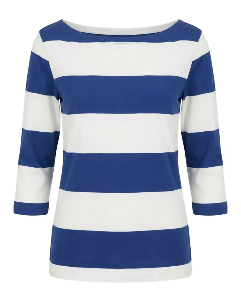 Majestic striped boat-neck T-shirt - Blau Blau