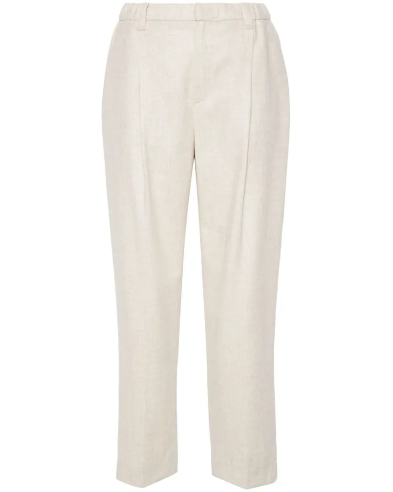 Brunello Cucinelli Hose mit Bundfalten - Nude Nude