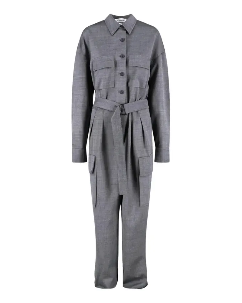 FRANKIE Shop Linda belted jumpsuit - Grau Grau