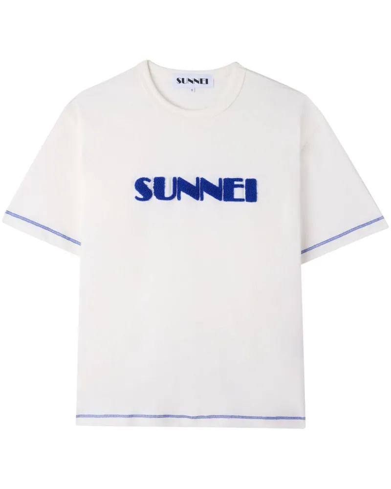 SUNNEI T-Shirt mit Logo-Applikation - Weiß Weiß