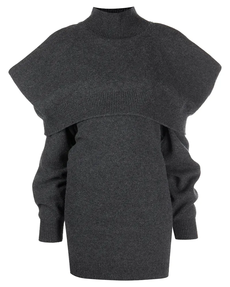 Alexander Wang Strickkleid mit Cold-Shoulder - Grau Grau