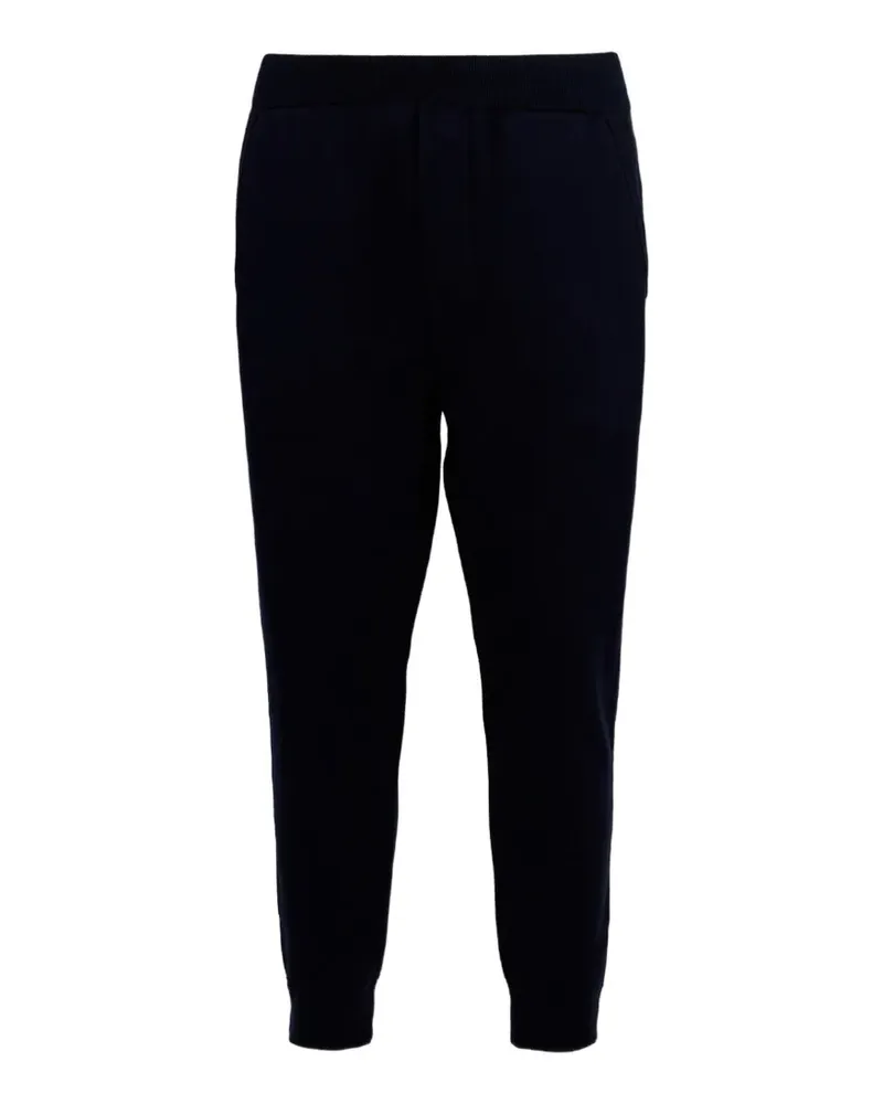 Dsquared2 Upside Down Strickhose mit D2 aus Metall - Blau Blau