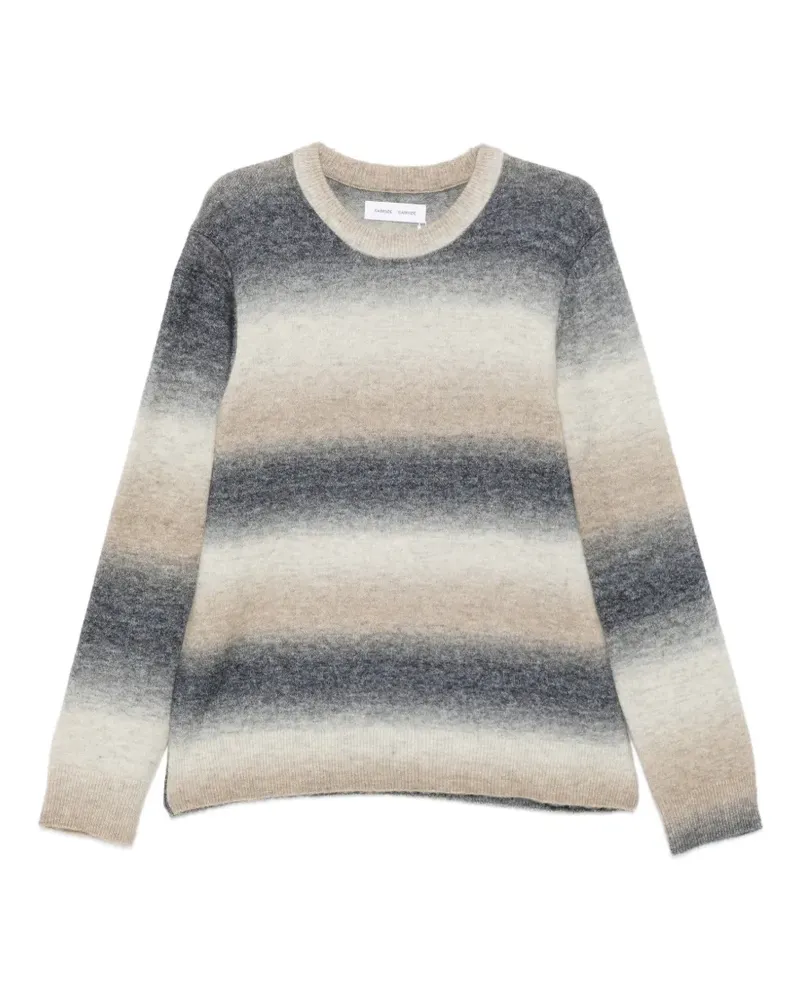 Samsøe & Samsøe gradient-effect striped sweater - Grau Grau