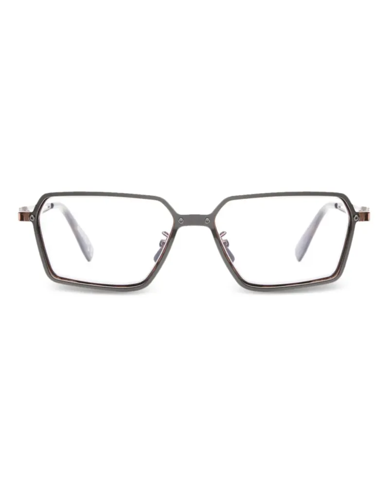 KUBORAUM H15 Brille mit geometrischem Gestell - Silber Silber