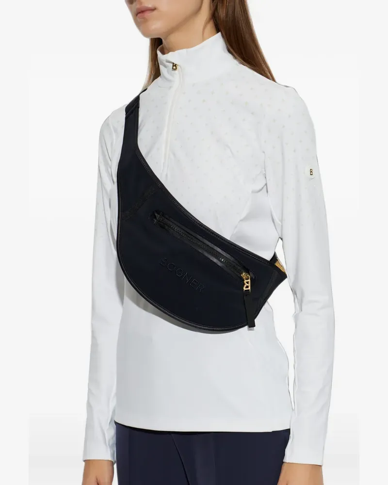 Bogner Karla embroidered-logo belt bag - Schwarz Schwarz