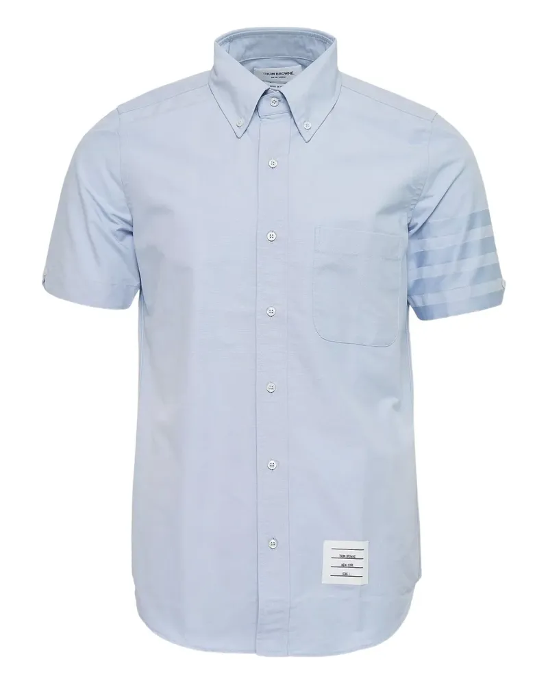 Thom Browne Oxford-Hemd mit Streifen - Blau Blau