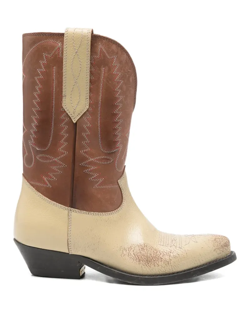 Golden Goose Wish Star Cowboystiefel mit Stickereien - Braun Braun