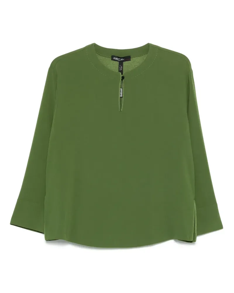Marc Cain Bluse aus Krepp - Grün Grün