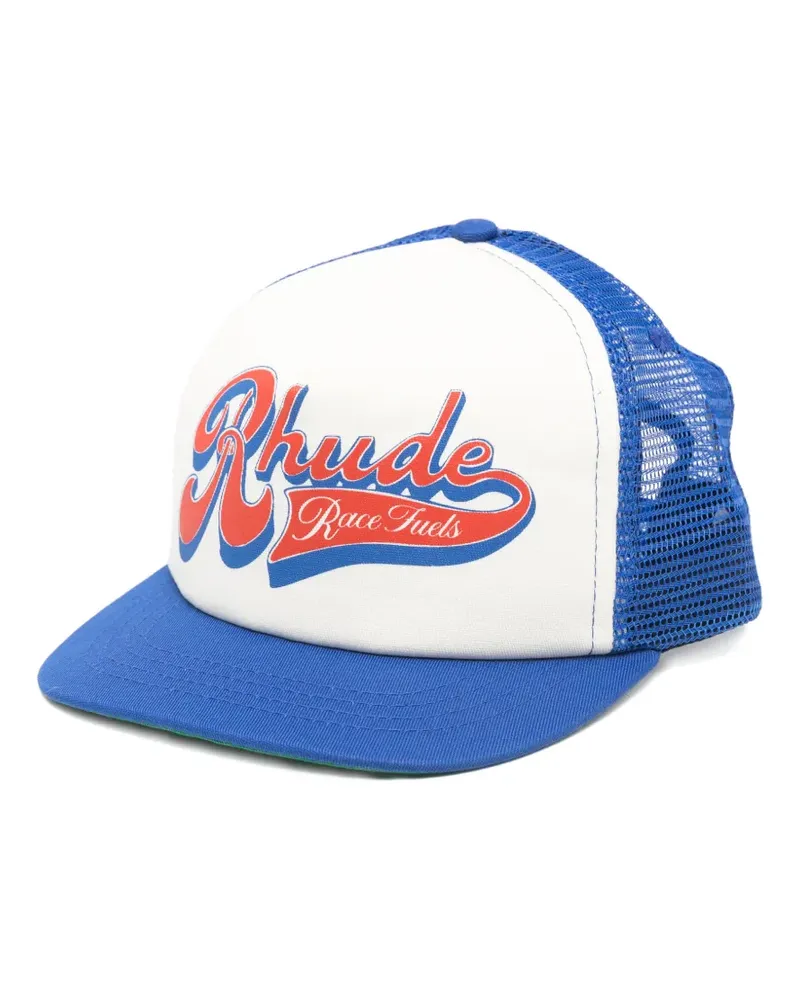 RHUDE logo-detail trucker cap - Blau Blau