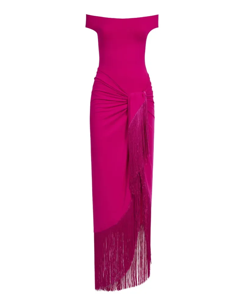 Taller Marmo Schulterfreier Romy Badeanzug - Rosa Rosa