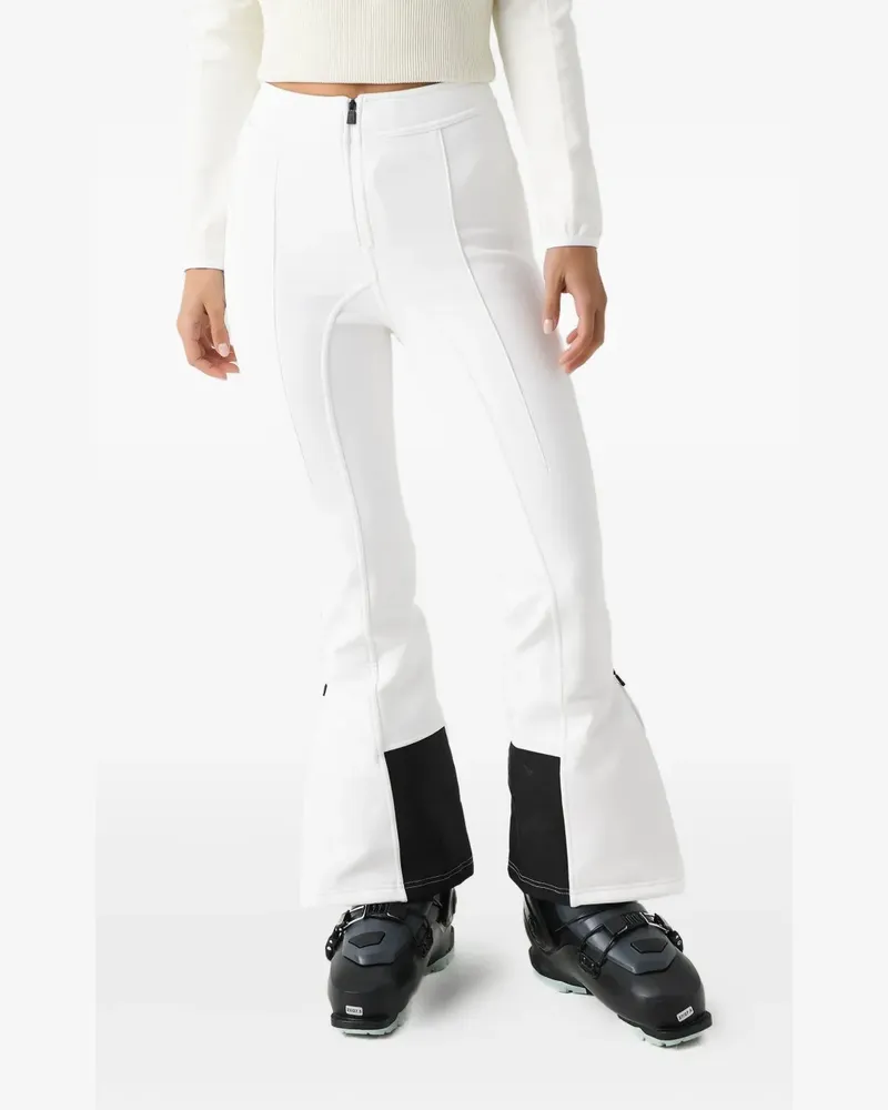 Aztech Mountain Ausgestellte Bella Softshell Skihose mit hohem Bund - Weiß Weiß