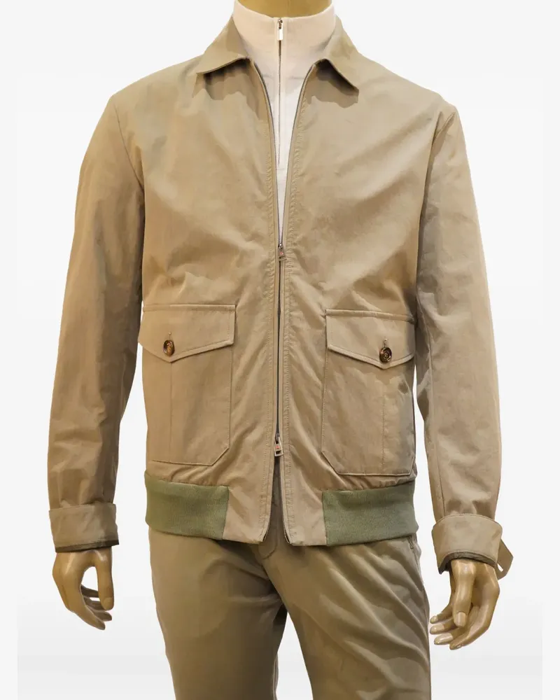 Kiton Jacke mit aufgesetzten Taschen - Nude Nude