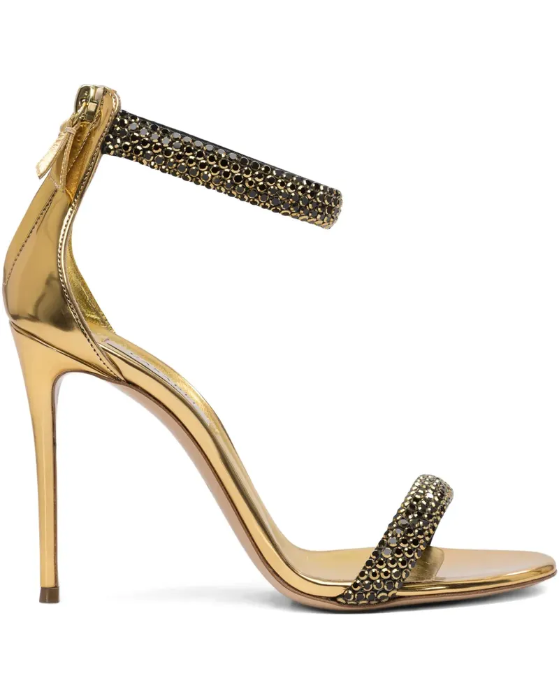 Casadei Sandalen mit Kristallen 100mm - Gelb Gelb