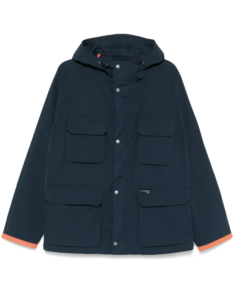 Fay Windbreaker mit Kapuze - Blau Blau