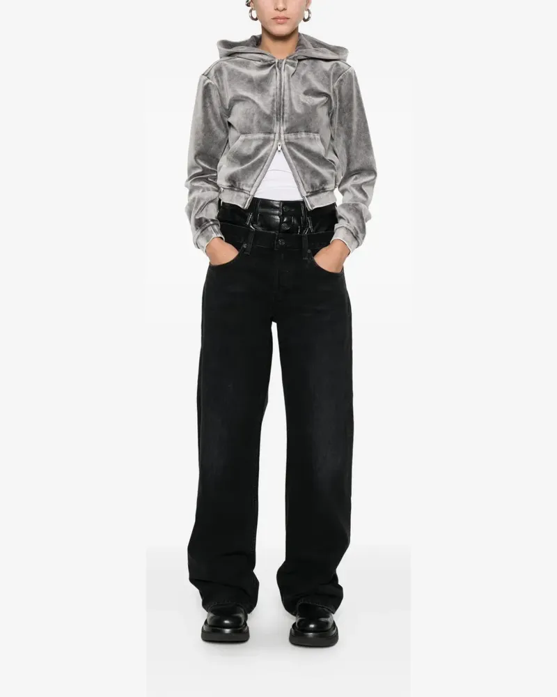 AGOLDE Elson high-waisted straight jeans - Schwarz Schwarz