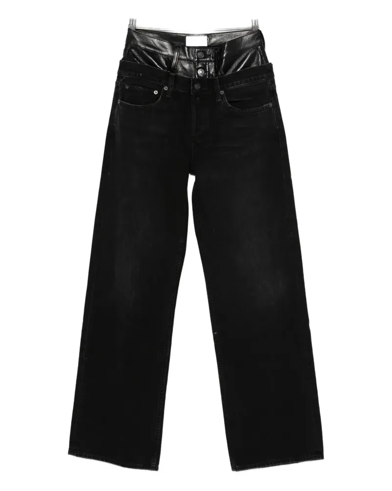 AGOLDE Elson high-waisted straight jeans - Schwarz Schwarz
