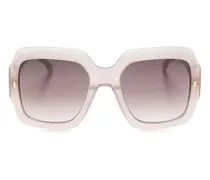 translucent oversize-frame sunglasses