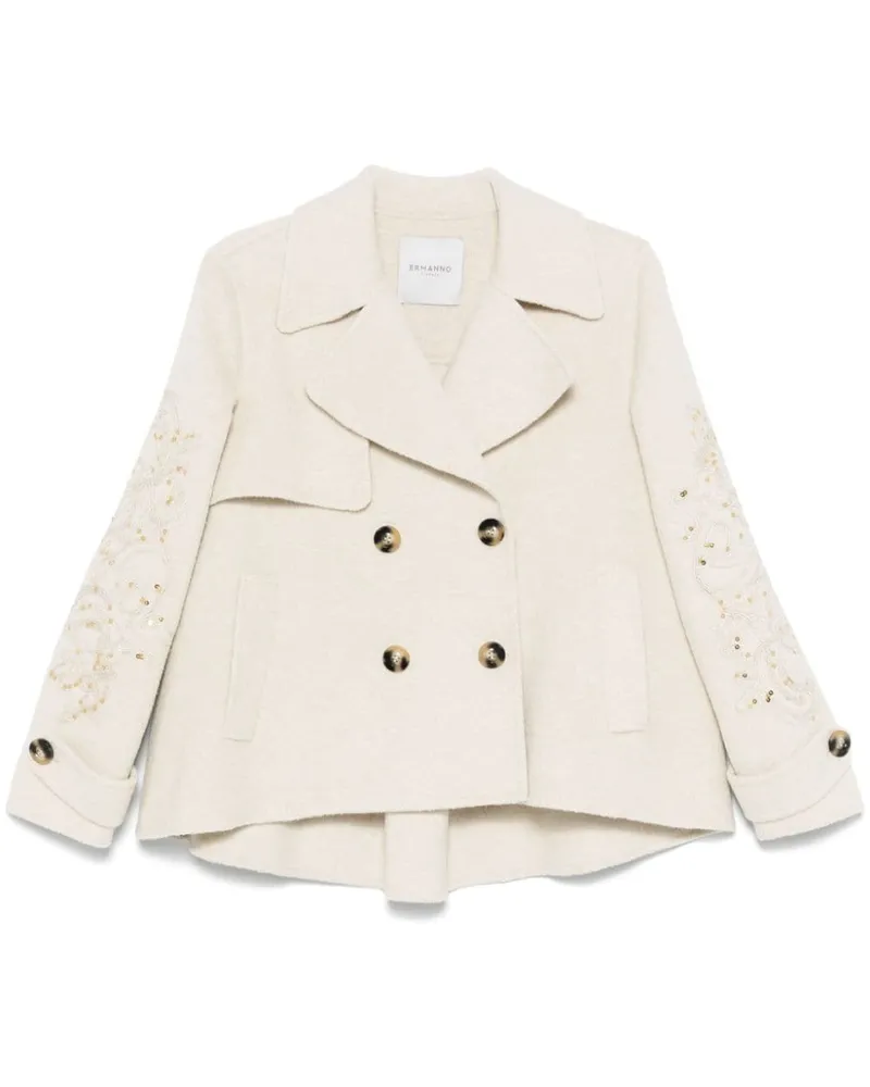 Ermanno Scervino Jacke mit Paillettendetail Nude