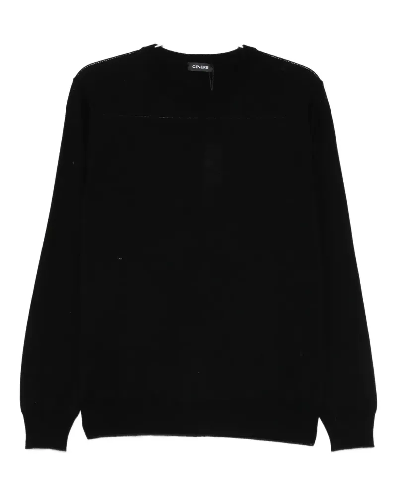 CENERE GB crew-neck sweater - Schwarz Schwarz