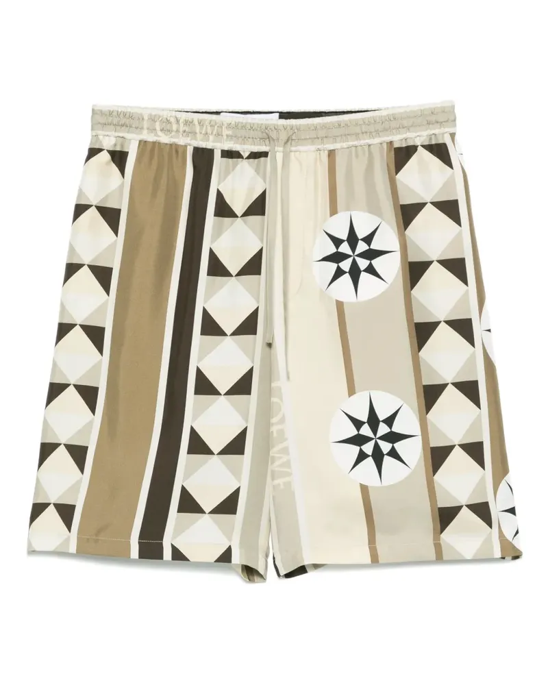 Loewe Shorts mit grafischem Print - Nude Nude