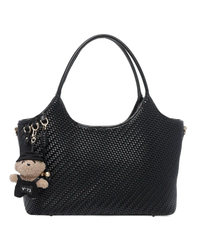V°73 Zelda woven-design tote bag - Schwarz Schwarz