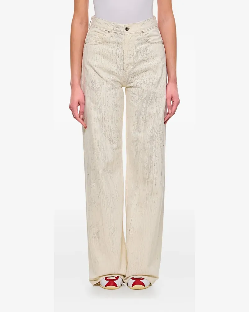 HALFBOY Jeans mit Riss-Effekt - Weiß Weiß