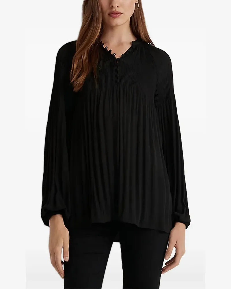 Ralph Lauren Bluse mit Falten - Schwarz Schwarz