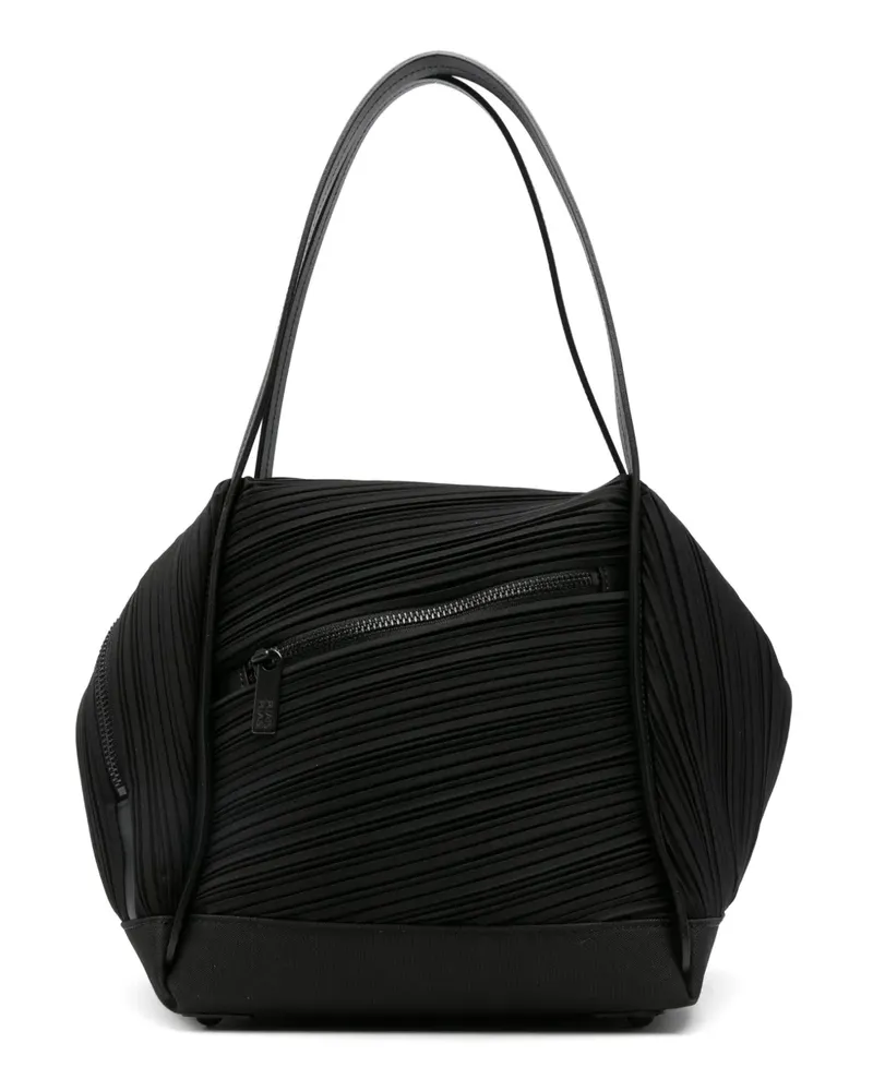 Issey Miyake Tote Bag mit Falten - Schwarz Schwarz