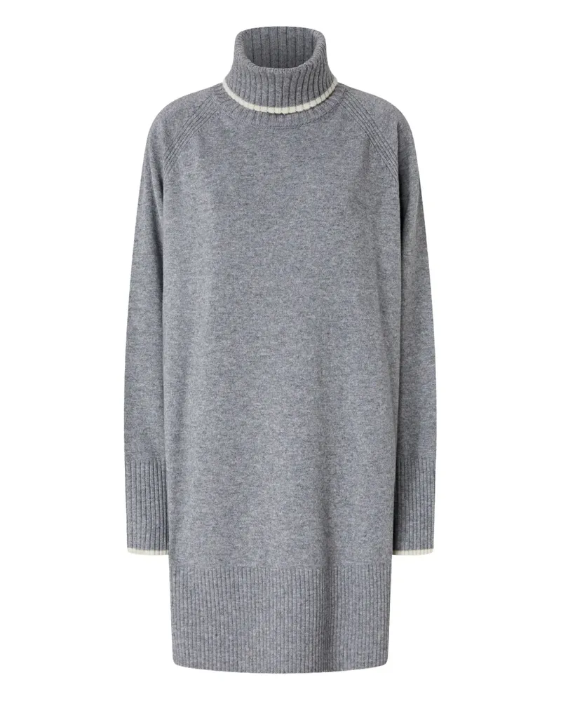 Pinko Minikleid mit Rollkragen - Grau Grau