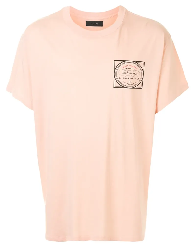 Amiri T-Shirt mit Print - Rosa Rosa