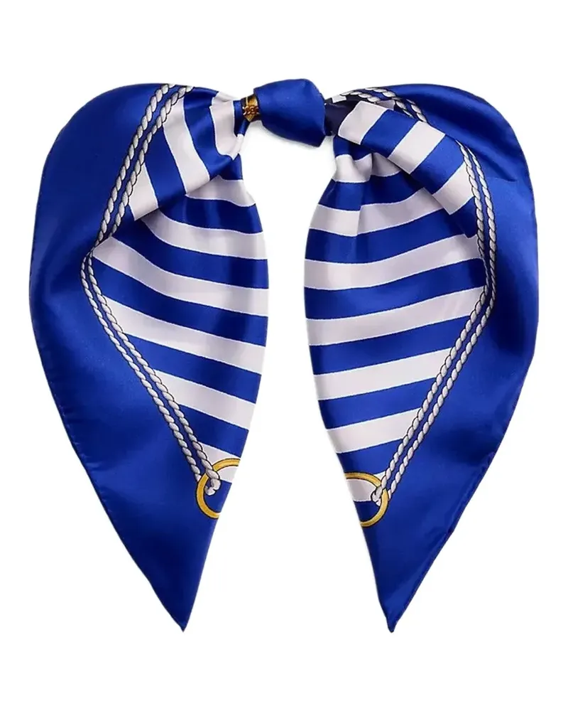 Ralph Lauren Gestreifter Schal - Blau Blau