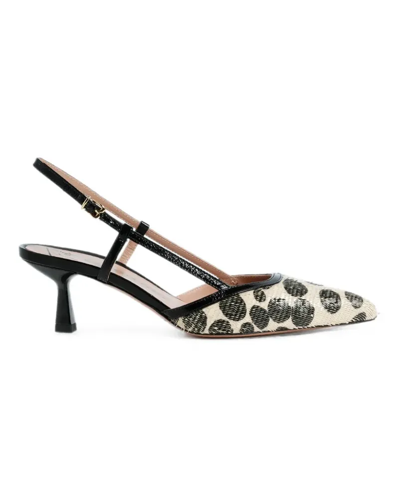 FESTA Milano Dora polka-dot slingback heeled pumps - Schwarz Schwarz