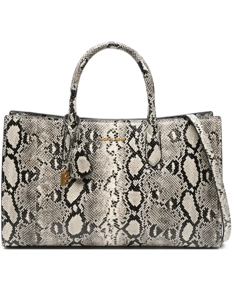 Michael Kors Shopper mit Schlangen-Print - Nude Nude