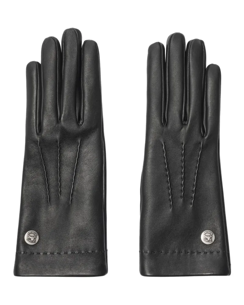 Burberry Handschuhe mit Ritteremblem - Schwarz Schwarz