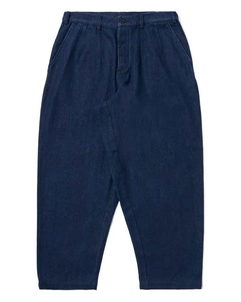 Universal Works Hose mit weitem Bein - Blau Blau