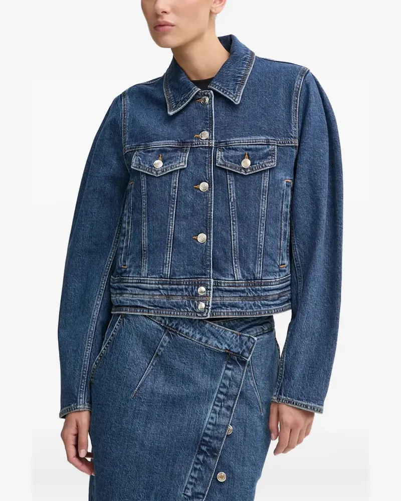 IRO Hemdjacke mit geknöpften Taschen - Blau Blau
