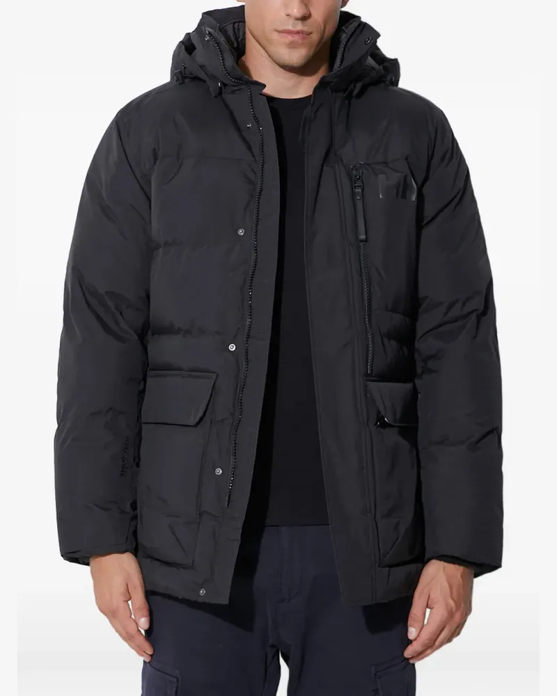 Helly Hansen hooded zipped padded jacket - Schwarz Schwarz
