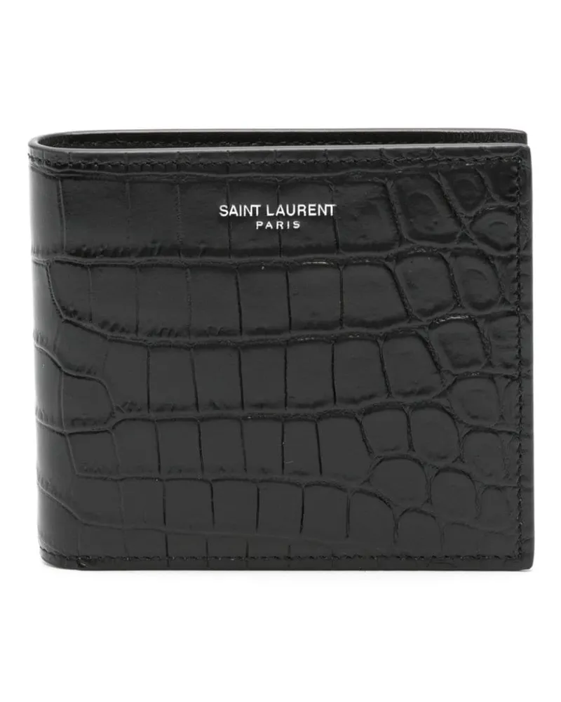 Saint Laurent East/West Portemonnaie - Schwarz Schwarz