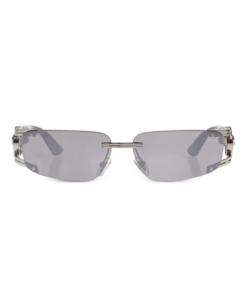 Versace Eckige Medusa Sonnenbrille - Grau Grau