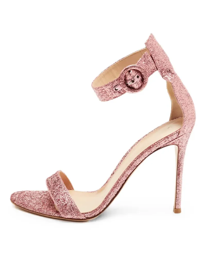 Gianvito Rossi Portofino ankle-strap sandals - Rosa Rosa