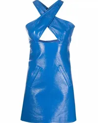 Courrèges Minikleid mit Cut-Out Blau