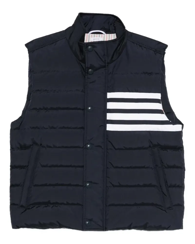 Thom Browne four-bar downfill gilet - Blau Blau