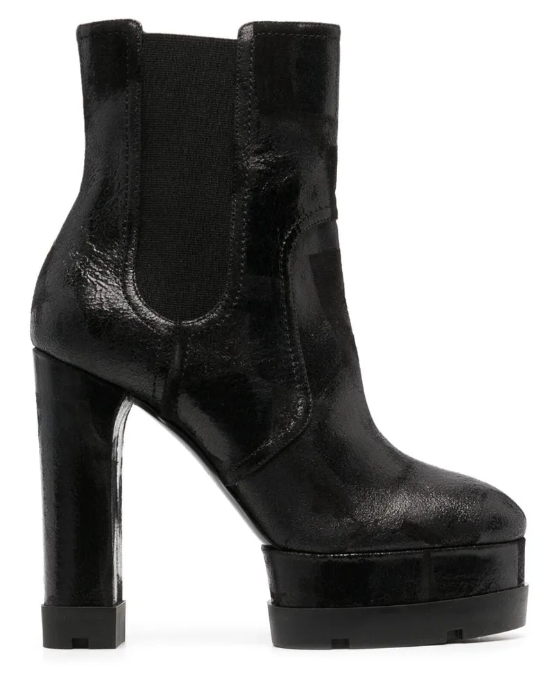 Casadei Stiefeletten mit Plateau-Absatz - Schwarz Schwarz